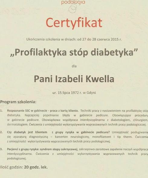 certyfikat podologiczny 29