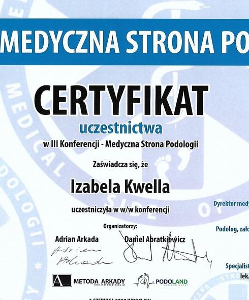 certyfikat podologiczny 11