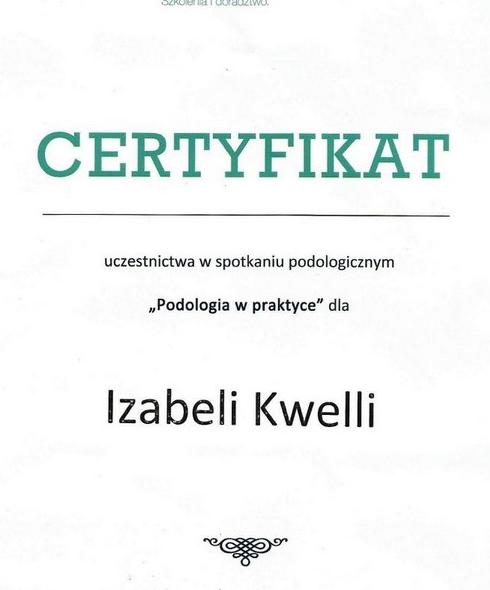 certyfikat podologiczny 28